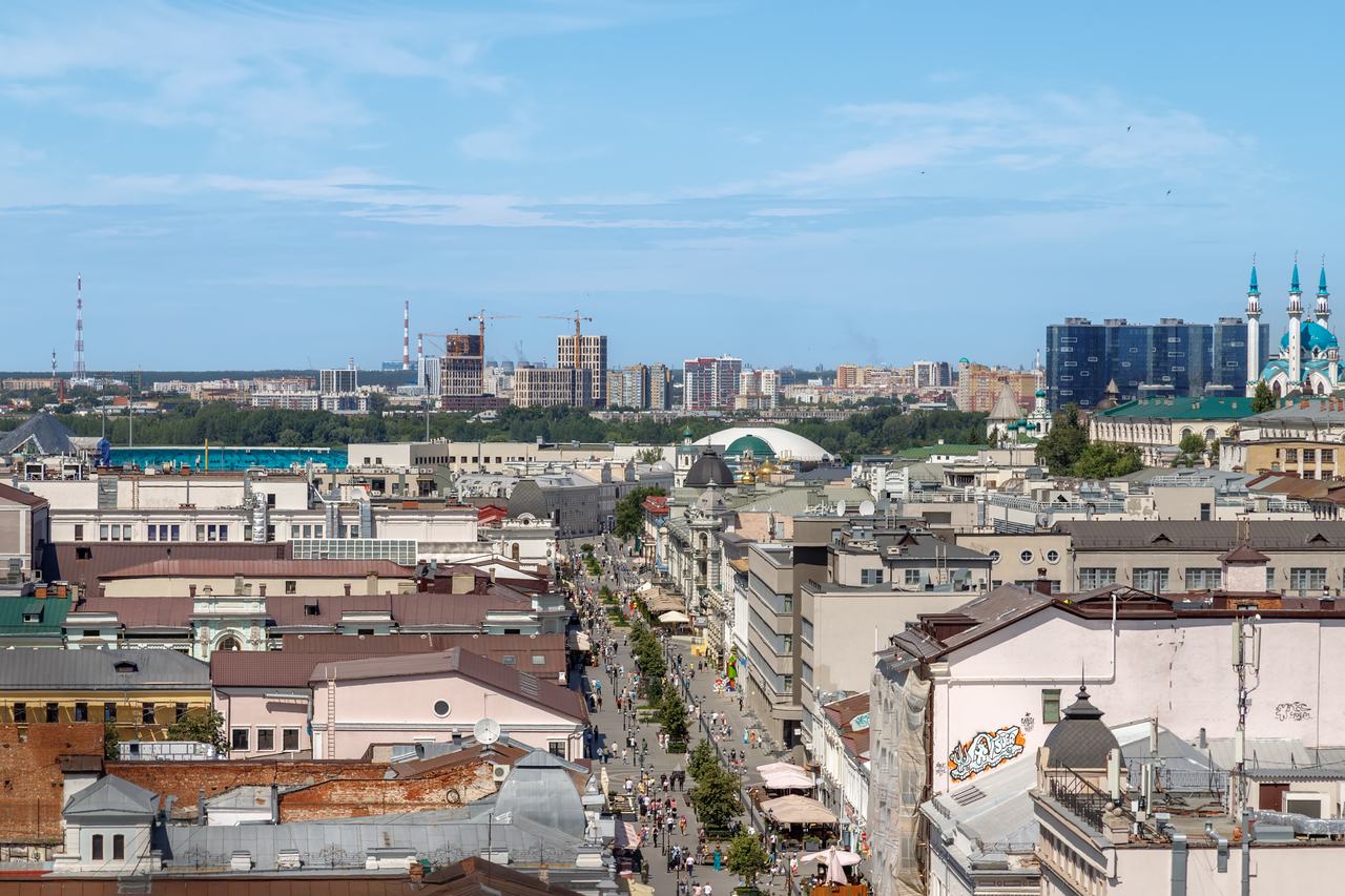 Панорама центра Казани