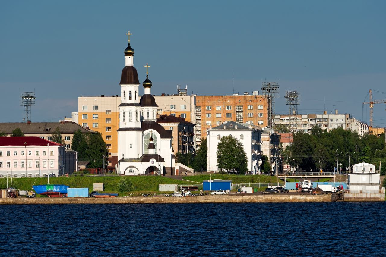 Панорама Архангельска с Северной Двины